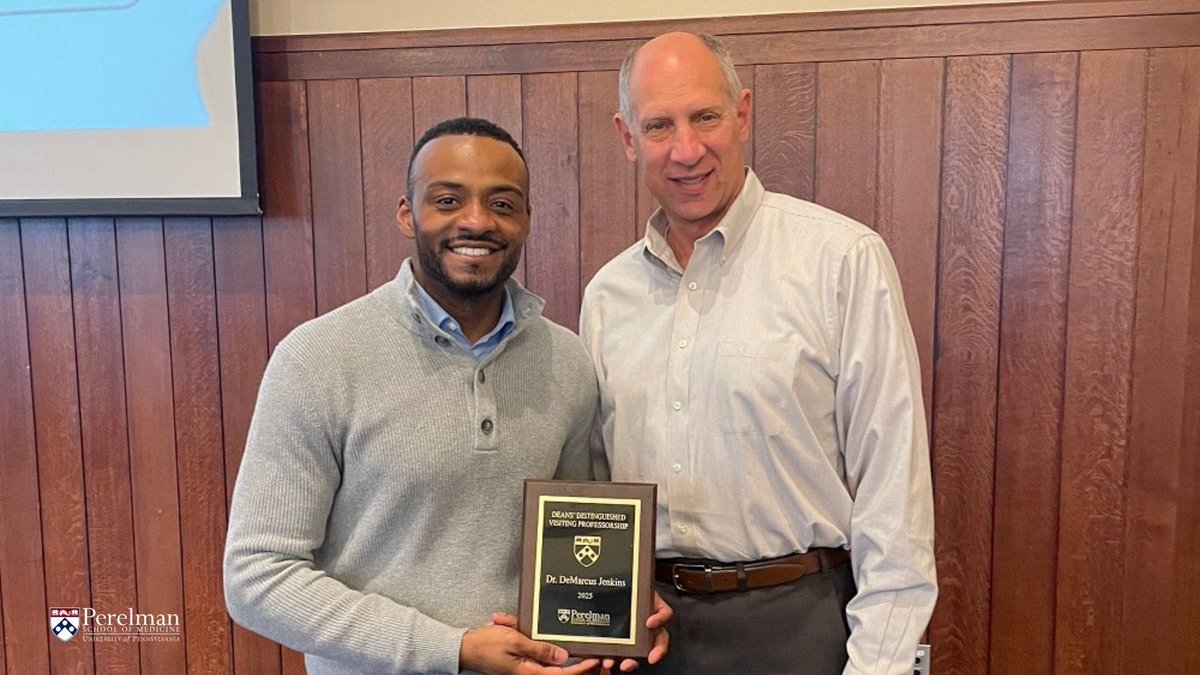 Penn Injury Science Center (@penninjury) on Twitter photo The Penn Injury Science Center was thrilled to host Dr. DeMarcus Jenkins <a href="/Markie_Jay06/">DeMarcus A. Jenkins</a> of <a href="/PennSP2/">PennSP2</a> at our Distinguished Lecture Series, as part of the <a href="/PennMedCSO/">Penn Medicine CSO</a> Deans' Distinguished Visiting Professorship program.
buff.ly/kaZHvaK The Penn Injury Science Center was thrilled to host Dr. DeMarcus Jenkins <a href="/Markie_Jay06/">DeMarcus A. Jenkins</a> of <a href="/PennSP2/">PennSP2</a> at our Distinguished Lecture Series, as part of the <a href="/PennMedCSO/">Penn Medicine CSO</a> Deans' Distinguished Visiting Professorship program.
buff.ly/kaZHvaK
