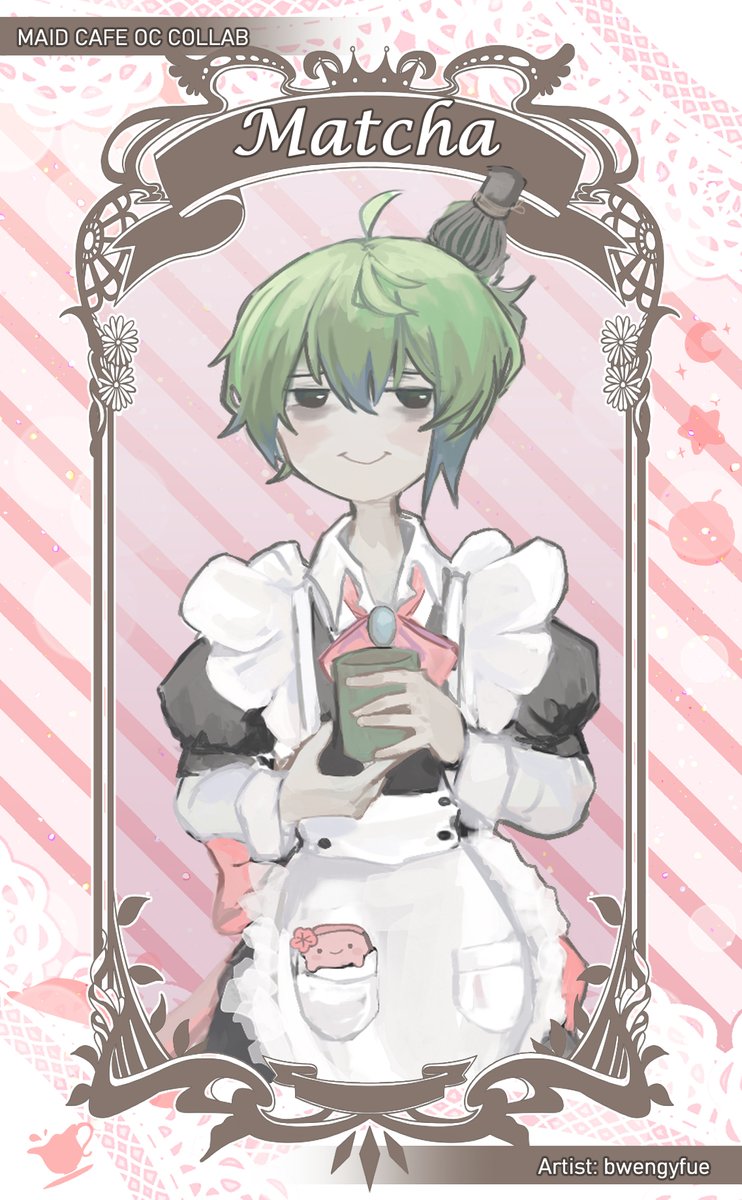 KTY_Collab's tweet photo. Our next maid is Matcha by @bwengyfue 
#oc #collab #maidcafe #visualnovel https://t.co/KDP5DnVhgi