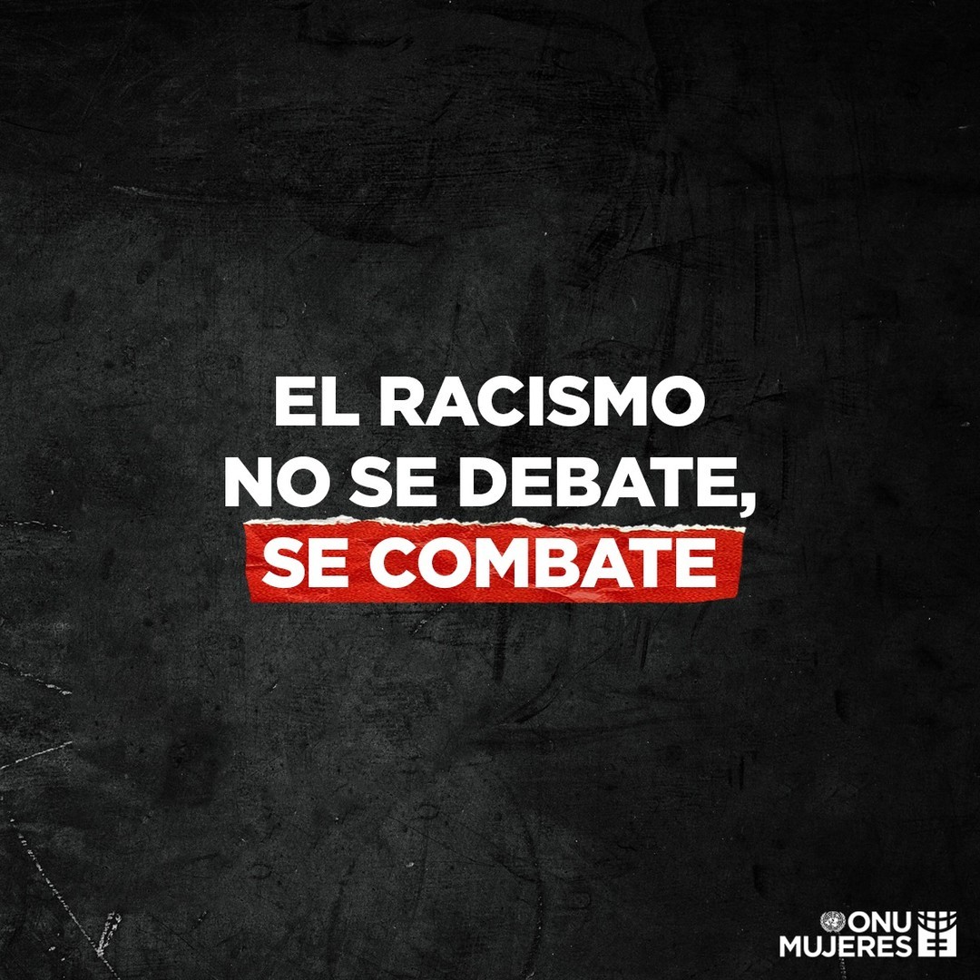 Naciones Unidas (@onu_es) on Twitter photo El racismo y el sexismo: dos caras de la misma moneda de injusticia.
Ambos niegan la igualdad y nos frenan en el camino hacia el progreso. Es hora de romper este círculo vicioso.
Desafiemos estas tendencias.
Súmate a <a href="/ONUMujeres/">ONU Mujeres</a> 🔁💙 y #CombateElRacismo. El racismo y el sexismo: dos caras de la misma moneda de injusticia.
Ambos niegan la igualdad y nos frenan en el camino hacia el progreso. Es hora de romper este círculo vicioso.
Desafiemos estas tendencias.
Súmate a <a href="/ONUMujeres/">ONU Mujeres</a> 🔁💙 y #CombateElRacismo.