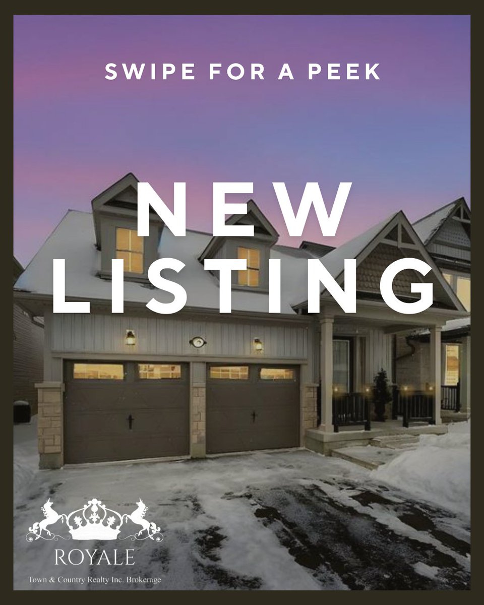 RoyaleTown's tweet photo. 14 Hennessey Crescent- Lindsay, Ontario 🙌
Listed at $779,999 🌟

Listing Agent: Jenn Straat- Sales Representative
Listing Brokerage: Royale Town &amp; Country Realty Inc. Brokerage
*not intended to solicit*
#newbuild #lindsayrealestate #lindsay #lindsayon #lindsayontario https://t.co/Be3xRCzlA3