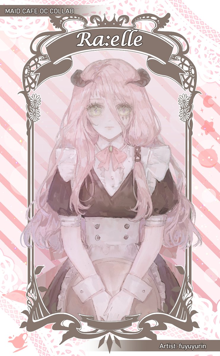 KTY_Collab's tweet photo. Our next maid is Ra:elle by @fuyuyurin 
#oc #collab #maidcafe #visualnovel https://t.co/djE9N5Qcdt