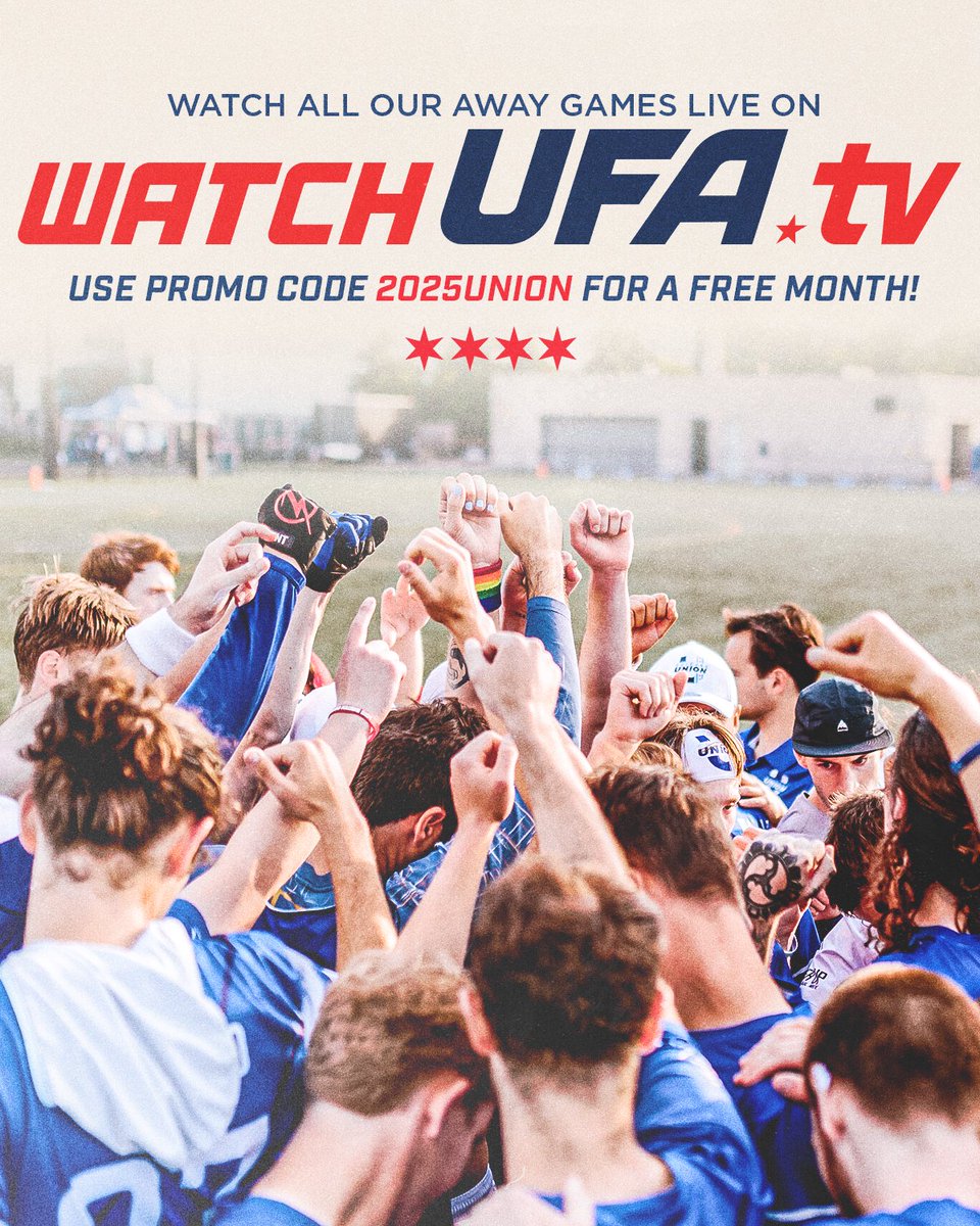 gochicagounion's tweet photo. Use Code: 2025UNION for 1 month free membership of WatchUFA TV! Sign up here: https://t.co/TRiQGzDrdB https://t.co/LsBUugaNe8