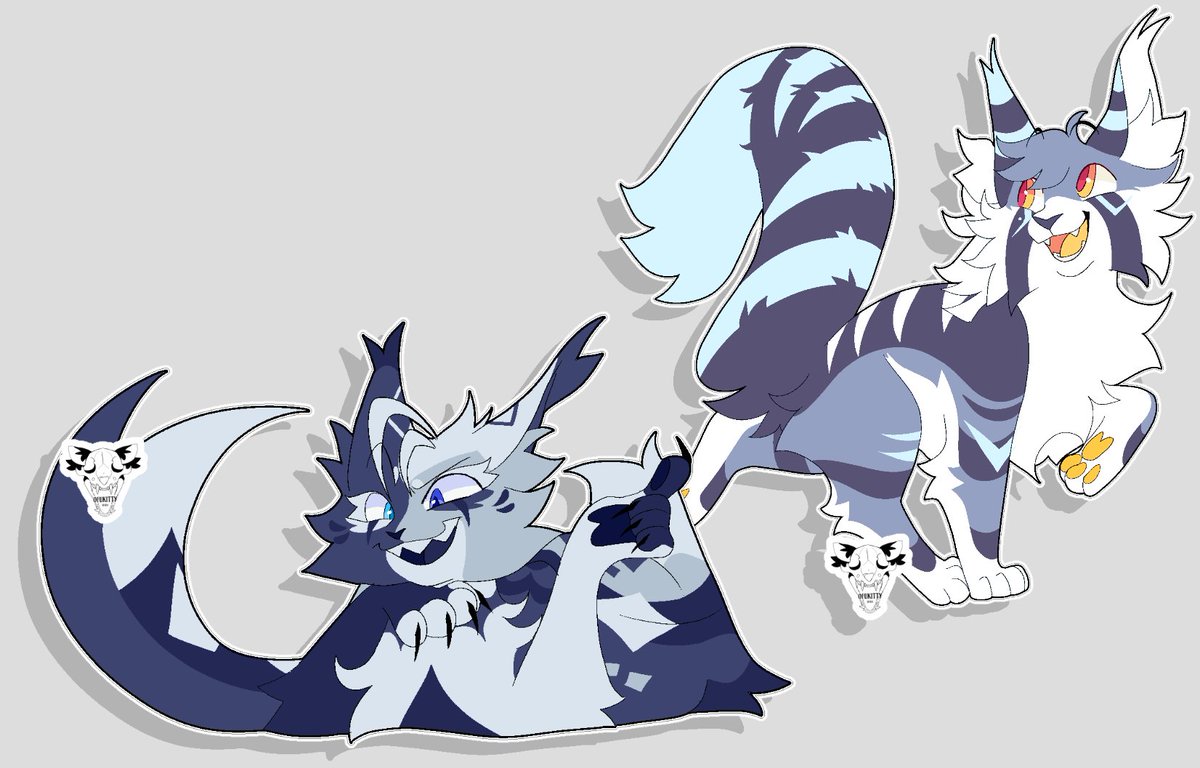 OFUKITTY's tweet photo. another one for @Raiuche !! this one featuring their two characters lundardrop and neltharion <3 https://t.co/kEACAPaQYU