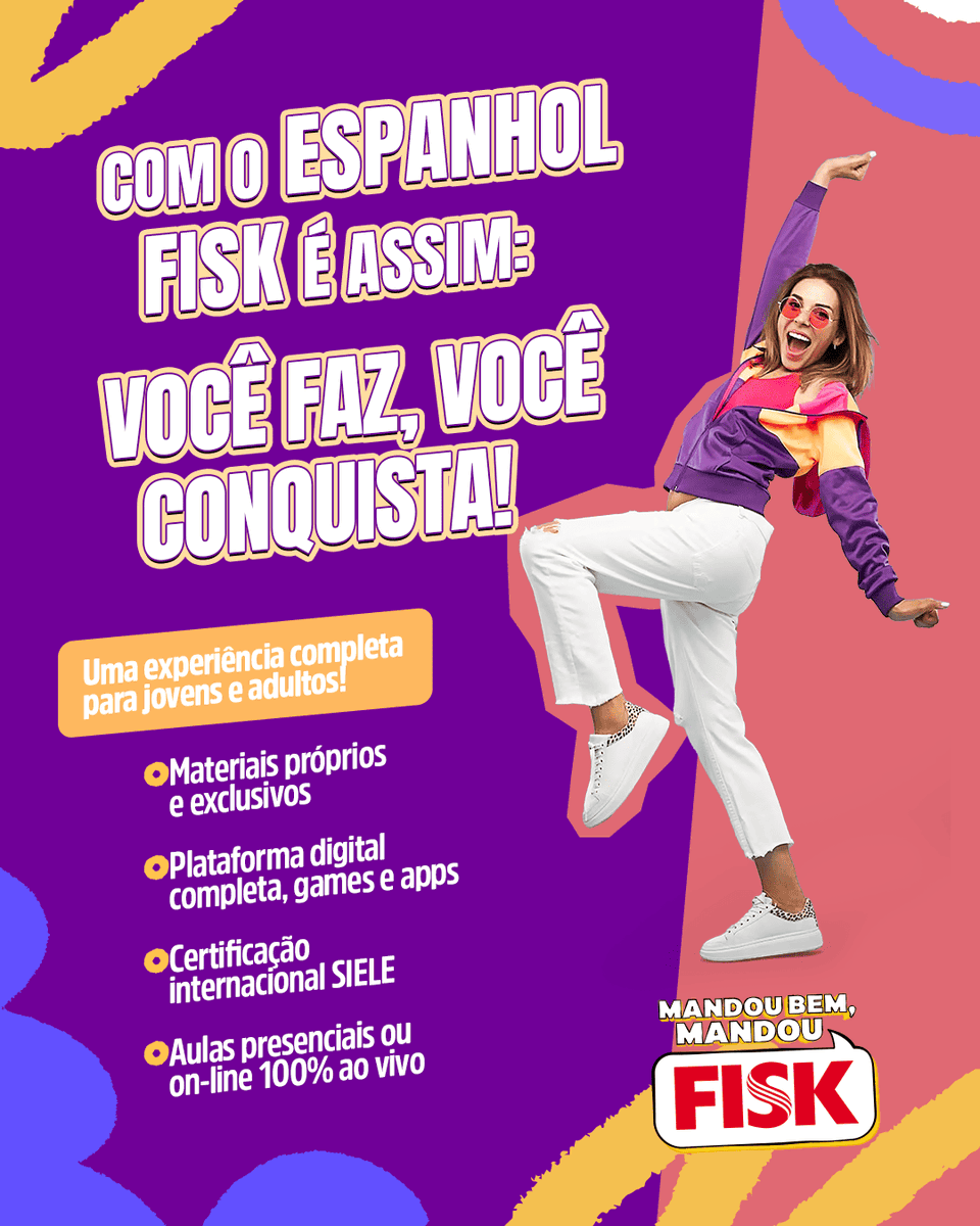 fisktimbo's tweet photo. Certificado internacional ✅
Plataforma digital ✅
Material exclusivo ✅
Vem pra Fisk e garanta sua matrícula agora mesmo! https://t.co/sK4yc6EMbu