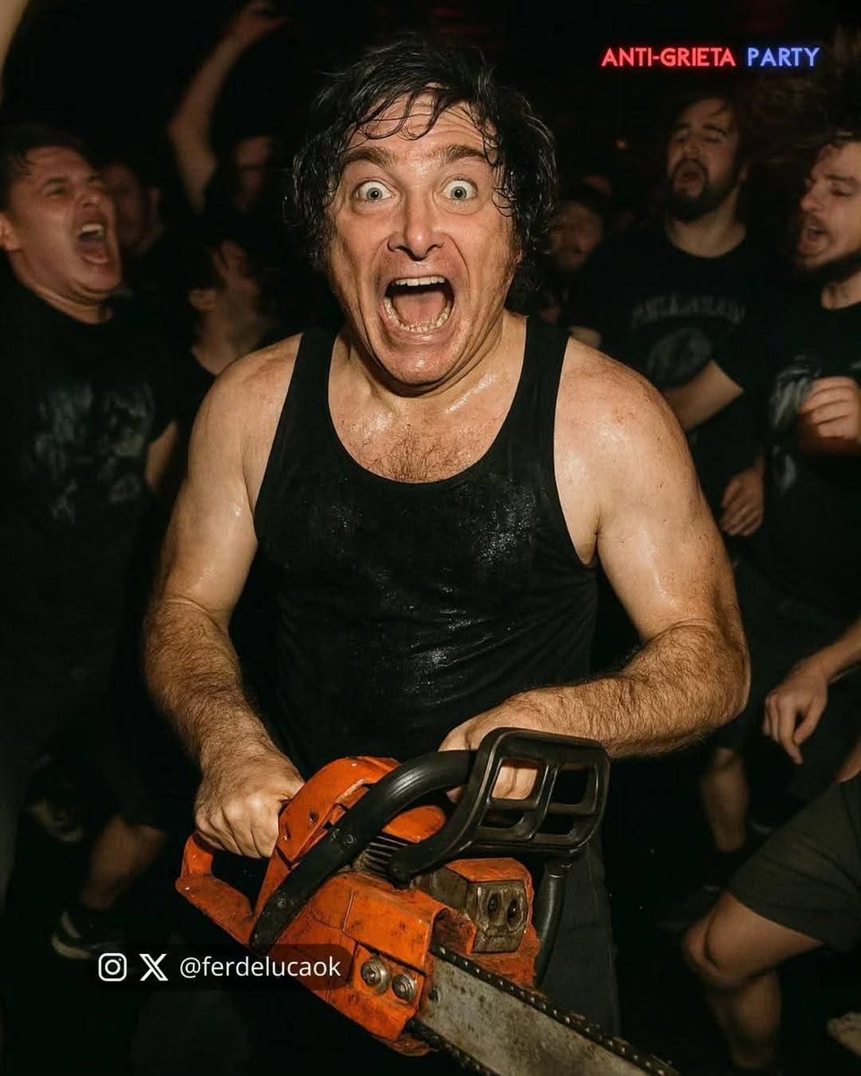 Milei en este momento.... feo día para ser kirchnerista!!