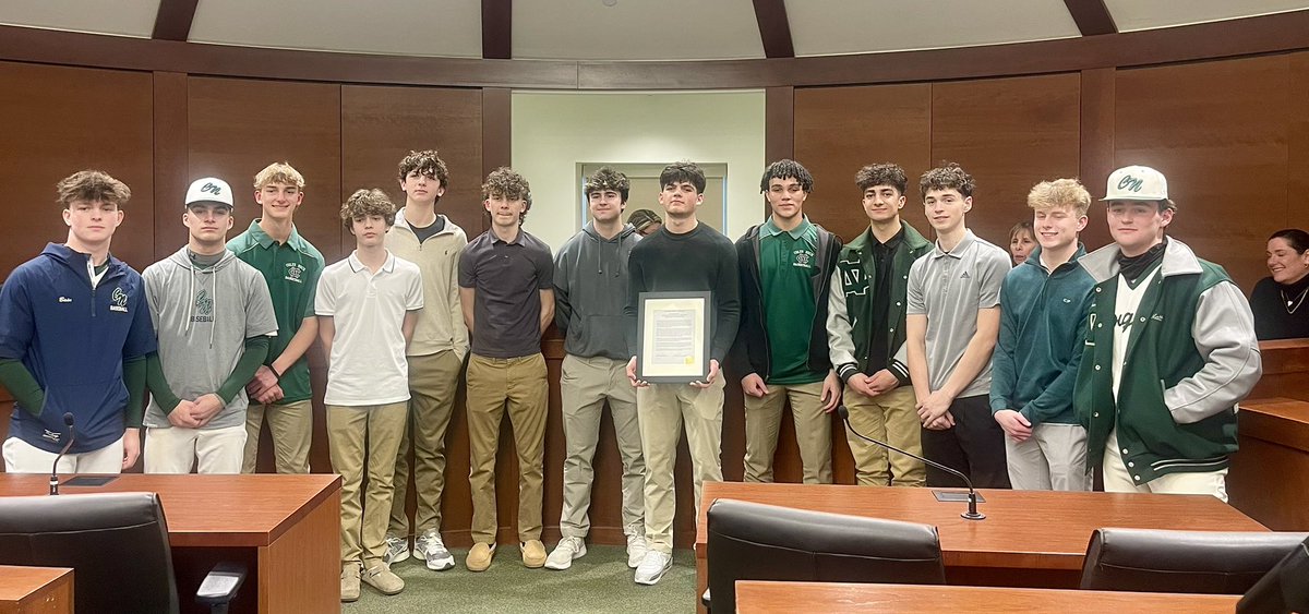 CNHSAthletics's tweet photo. What a pleasure it was to see our Boys Basketball team honored Wednesday night by the Colts Neck Township Committee led by Mayor Tara Torchia Buss. Thank you so much for this special night! #CougarPride #CNHSSports https://t.co/qUaCw32gM1