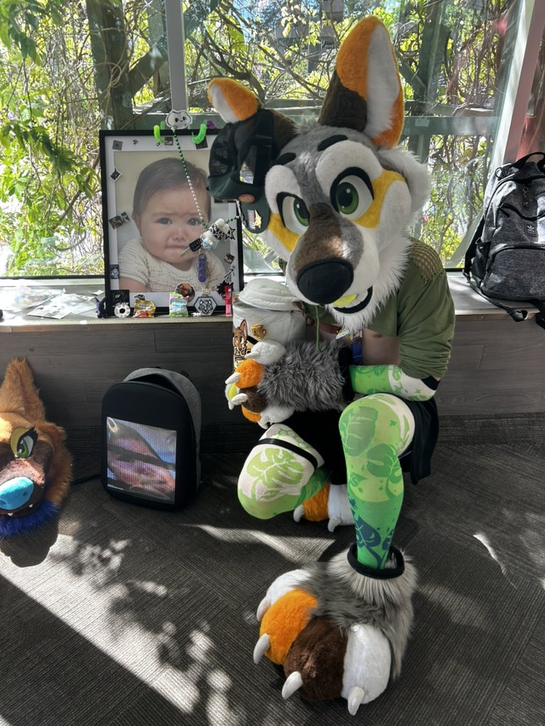 BridgerdaYote's tweet photo. I found the a holy shrine to the #TFFBABY at #TFF25 https://t.co/XiN6sYCklP
