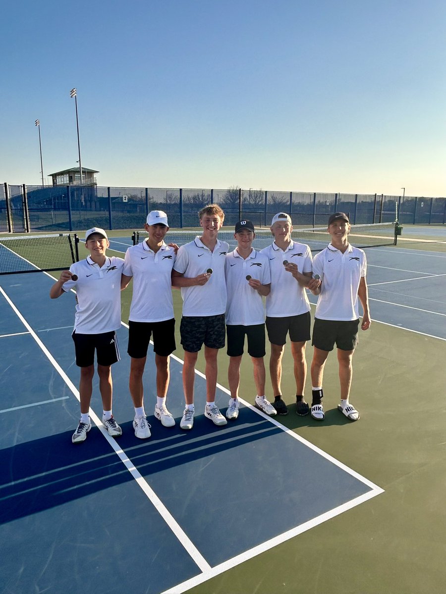 Congratulations to these <a href="/ACJagsAthletics/">ACAthletics</a> Jaguars on their team championship at the Olathe South Statewide 🎾 Invitational! 🏆🏆🏆🏆

Team Results: Champions!
Doubles: Post/Kachelmeier - 🥇
Doubles: Cunningham/Holcomb - 🥈
Singles: Henry Walker - 4th
Singles: Will Schaefer - 6th