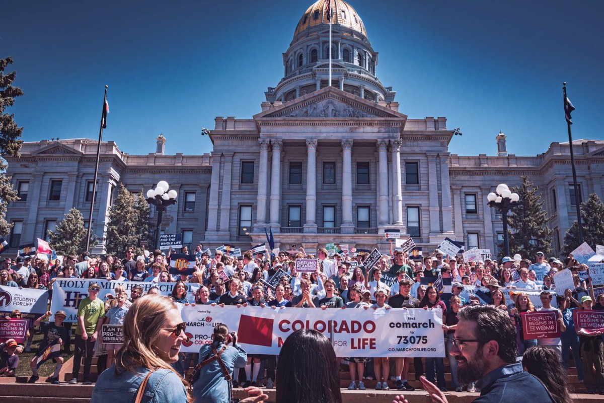 Denver Catholic (@denvercatholic) on Twitter photo From students to medical professionals from 80+ pregnancy resource centers, over 3,500 marchers lifted their signs, voices and prayers at Colorado's second <a href="/March_for_Life/">March for Life</a> today!
Read more: denvercatholic.org/photos-god-is-….
<a href="/cocatholicconf/">Colorado Catholic Conference</a> From students to medical professionals from 80+ pregnancy resource centers, over 3,500 marchers lifted their signs, voices and prayers at Colorado's second <a href="/March_for_Life/">March for Life</a> today!
Read more: denvercatholic.org/photos-god-is-….
<a href="/cocatholicconf/">Colorado Catholic Conference</a>