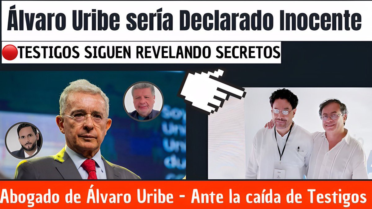 Los testigos revelaron detalles sobre cómo los presionaban.
Álvaro Uribe será declarado inocente ❤️👇RT
youtu.be/6uNw2Il3WLs?si…