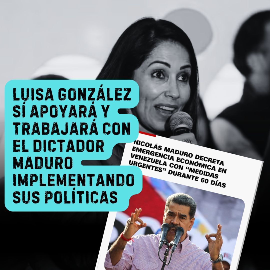 Di3gusseche's tweet photo. @geologymin10 @LuisaGonzalezEc no es cambio: es el pasado con otro nombre. Propuestas socialistas = pobreza, Gestores de Paz = opresión. @PaolaCabezasC y Maduro celebran. #NuncaMas https://t.co/lRRLYMHpBc