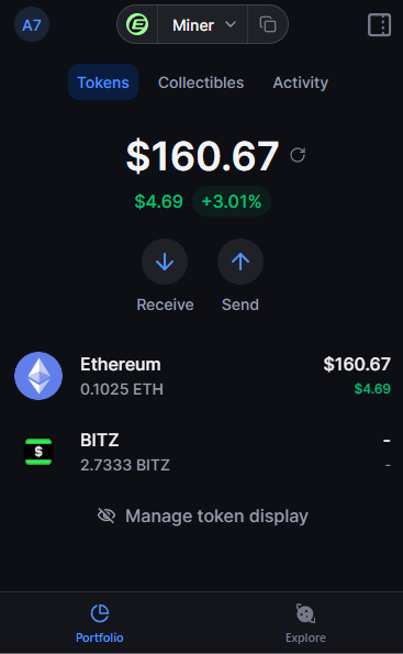 Ethereum_Maxis's tweet photo. eMining $BITZ with ePOW on Eclipse
CRAZY TECH 🤯 https://t.co/rJr11a4307