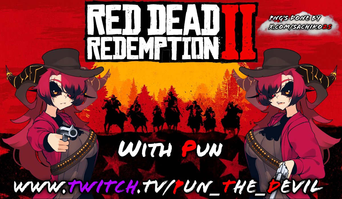 Pun_The_Devil's tweet photo. ❗️❓Back At It Again❗️❓
Were live playing #RedDeadRedemption2 and trying to use this PC (hopefully its all done being dog dookie). So join me and watch this very blursed Vtuber try to stream. (Link To Stream In Picture Below) #Vtuber #streamer #horrorfan #rpg #voicactor https://t.co/UAfBlvPIEX