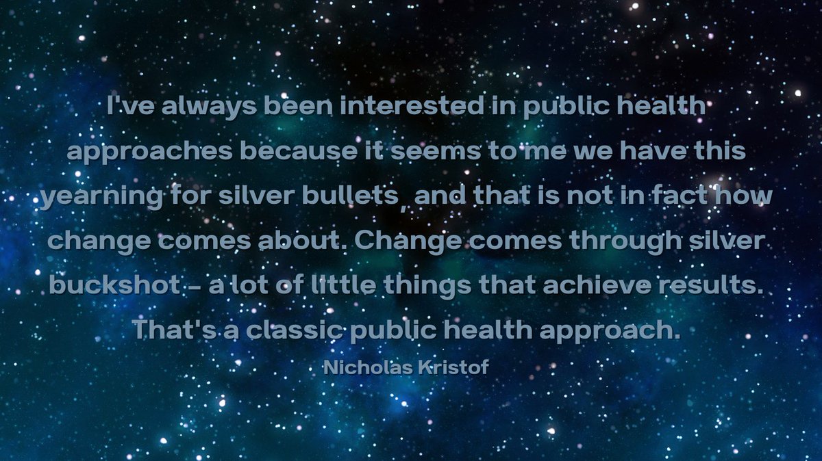 MTPeerNetwork's tweet photo. Change comes through silver buckshot-a lot of little things that achieve results.
Nicholas Kristof
#PublicHealthWeek
#WeekendWellness https://t.co/Ig0zqX5L9T