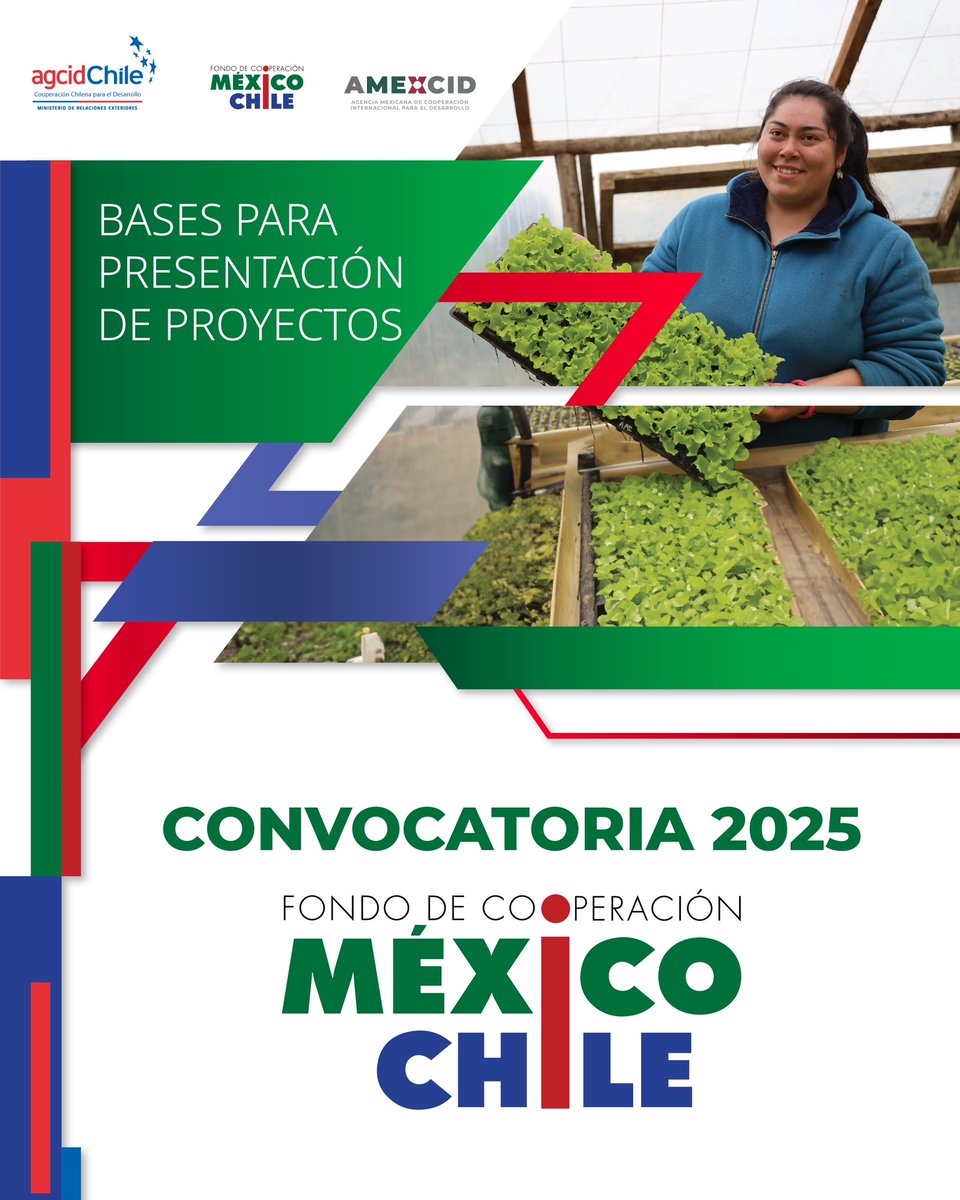 🚨📣AVISO URGENTE📣🚨
Se abren las bases de la convocatoria 2025 Fondo Conjunto de Cooperación México🇲🇽-Chile🇨🇱

Atención instituciones educativas mexicanas y chilenas, si desean formar parte de este apoyo. 

Para mayor información haz un click 👉 bit.ly/4jr62pp