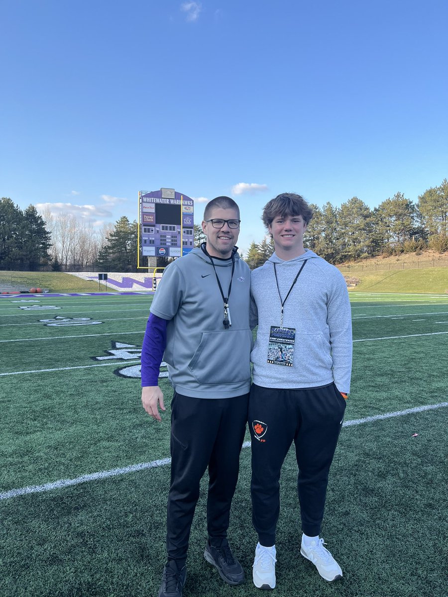 Kirby Christensen (@kirby_c10) on Twitter photo Had an amazing day visiting at the University of Wisconsin-Whitewater! Thank you <a href="/CoachMartin36/">Beau Martin</a> for the invite! <a href="/WWSFB/">Wheaton-Warrenville South Football</a> <a href="/sean_norris_/">Sean Norris</a> <a href="/CoachRindahl/">Jace Rindahl</a> <a href="/PrepRedzoneIL/">Prep Redzone Illinois</a> <a href="/EDGYTIM/">Timothy “EDGYTIM” OHalloran</a> <a href="/DeepDishFB/">DEEP DISH FOOTBALL</a> <a href="/AllenTrieu/">Allen Trieu</a> Had an amazing day visiting at the University of Wisconsin-Whitewater! Thank you <a href="/CoachMartin36/">Beau Martin</a> for the invite! <a href="/WWSFB/">Wheaton-Warrenville South Football</a> <a href="/sean_norris_/">Sean Norris</a> <a href="/CoachRindahl/">Jace Rindahl</a> <a href="/PrepRedzoneIL/">Prep Redzone Illinois</a> <a href="/EDGYTIM/">Timothy “EDGYTIM” OHalloran</a> <a href="/DeepDishFB/">DEEP DISH FOOTBALL</a> <a href="/AllenTrieu/">Allen Trieu</a>