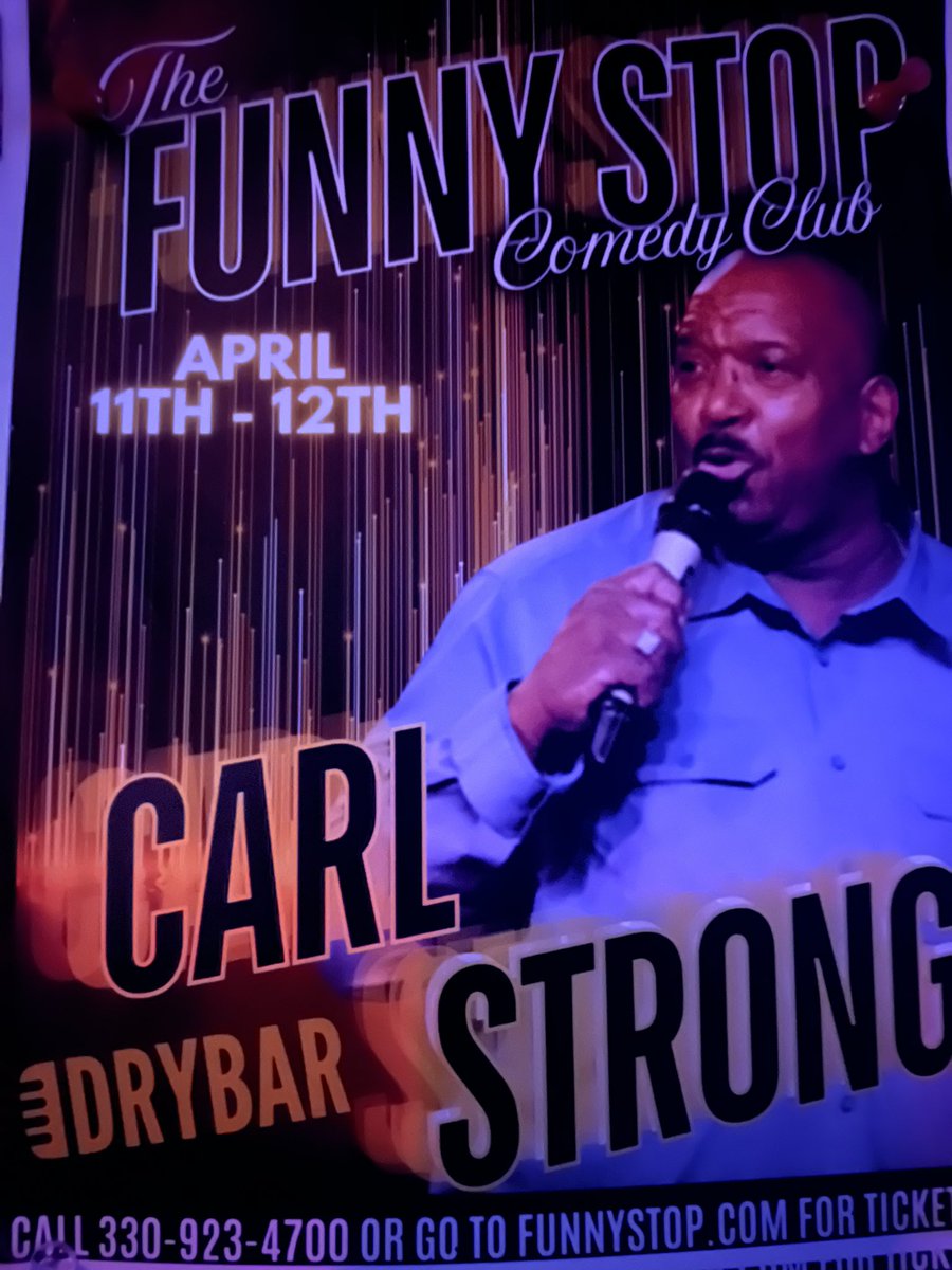 Nidal1971's tweet photo. Carl strong is performing at Funny Stop this week https://t.co/YAtckVrwbt