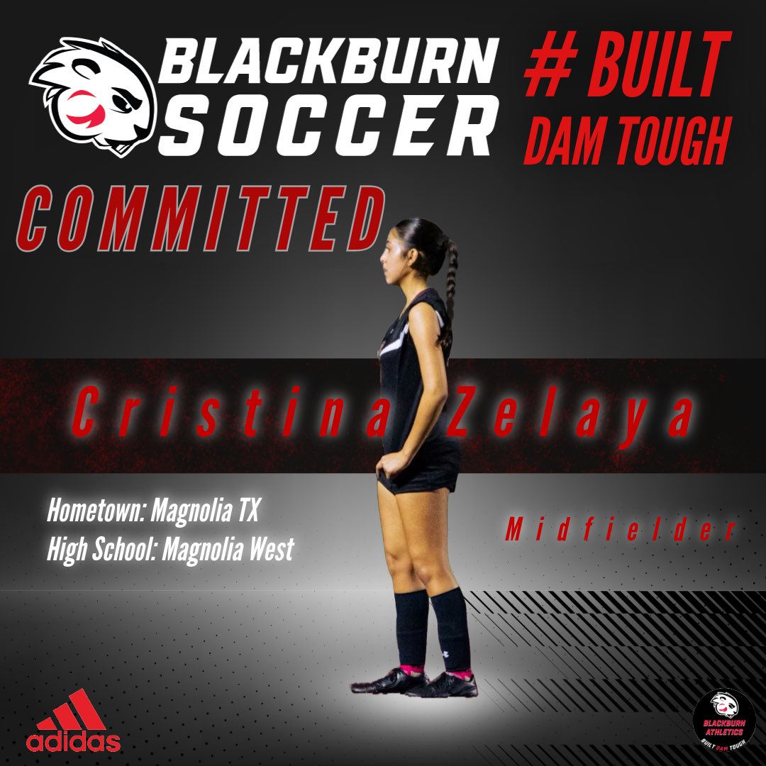 Please help us in welcoming Cristina Zelaya! 
Cristina is a midfielder from Magnolia West HS
Hometown: Magnolia TX
Team Captain
3x Team MVP
2x Team Leading Goal Scorer
3x Varsity Cross Country &amp; Track 
Academic All District
Honor Roll