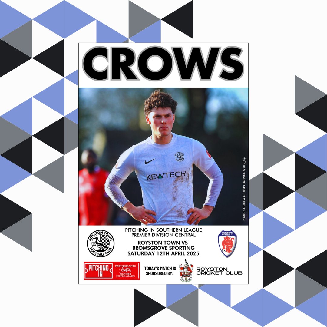 Royston Town FC (@roystontownfc) on Twitter photo Today's FREE ONLINE match day for our <a href="/SouthernLeague1/">The Pitching In Southern Football League</a> clash with <a href="/SportingFC/">Bromsgrove Sporting</a> features <a href="/BenWeyman7/">Ben Weyman</a> on the cover! Today's FREE ONLINE match day for our <a href="/SouthernLeague1/">The Pitching In Southern Football League</a> clash with <a href="/SportingFC/">Bromsgrove Sporting</a> features <a href="/BenWeyman7/">Ben Weyman</a> on the cover!