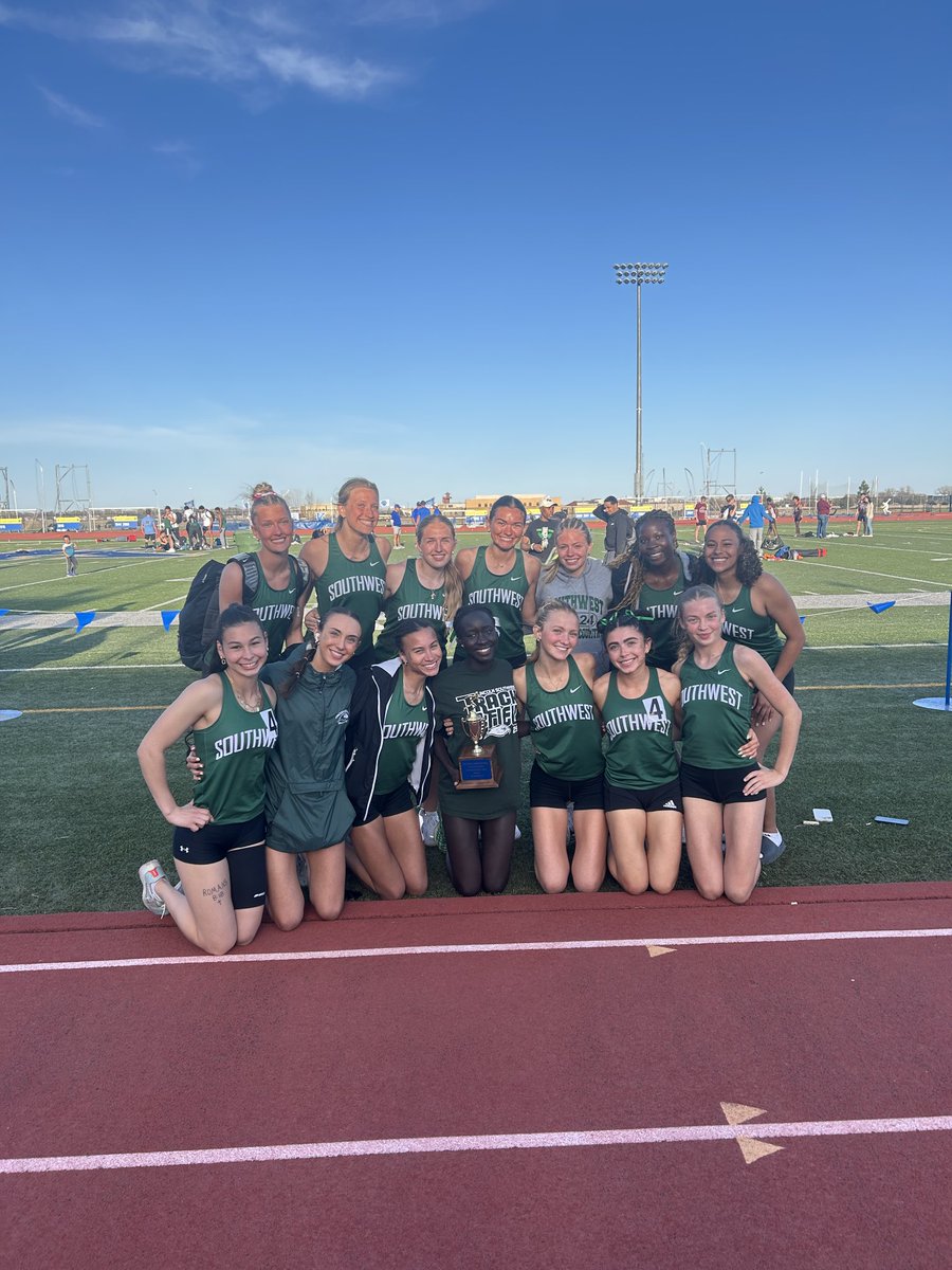 lsw_track's tweet image. Congratulations to the Girl’s track and field team for getting 2nd at the Kearney Invite.