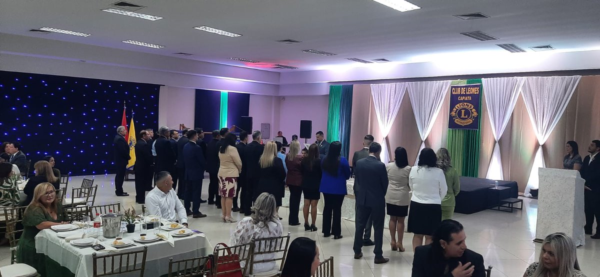 ClubLeonesBCaba's tweet photo. Socios del Club de Leones Bernardino Caballero, participando de la plenaria de Juramento de nuevos socios del Club de Leones de Capiata y Club de Leones de Capiata ruta 1. https://t.co/zfbLbonenF