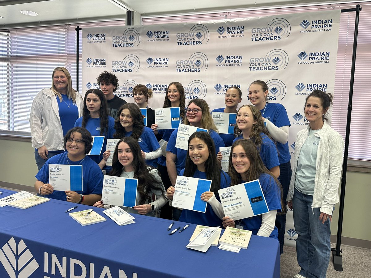 Louis Lee (@ipsd204_ci) on Twitter photo Celebrating over 120 future educators today at the end of their <a href="/204GYOT/">204 Grow Your Own Teachers</a> internship. Congratulations to the 34 Seniors who are signing their commitment to becoming Future Educators! See you in 4 years <a href="/ipsd204/">Indian Prairie 204</a> <a href="/ISBEnews/">Illinois State Board of Education</a> Celebrating over 120 future educators today at the end of their <a href="/204GYOT/">204 Grow Your Own Teachers</a> internship. Congratulations to the 34 Seniors who are signing their commitment to becoming Future Educators! See you in 4 years <a href="/ipsd204/">Indian Prairie 204</a> <a href="/ISBEnews/">Illinois State Board of Education</a>