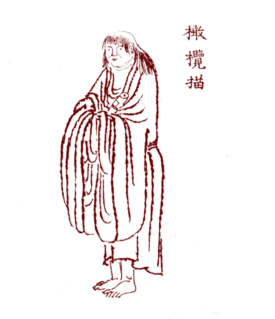 これはぐにゃぐにゃではなくぽこぽこしてる橄欖描(白目)衣紋や輪郭にいろんな筆法(描)を使うのは大陸の絵の描き方から習熟していろんな組み合わせがあるのでテクニックでしかないし、筆法がへたな摸写例だと過剰に変になったりもしますね。 