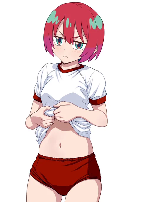 マチュ ブルマ へそ見せ 
