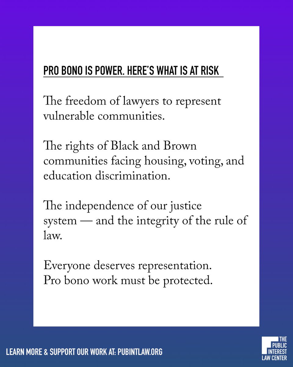 Pro Bono is Power. And it’s under threat.   Today, together with the Lawyers’ Committee and other affiliates, we are speaking out against Executive Orders that put that work in danger. Read the full amicus briefs on our website: loom.ly/rXVeguA