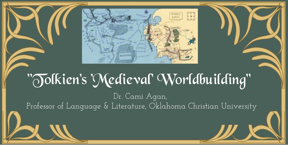 "Tolkien's 'Medieval' Worldbuilding" is the final lecture of the academic year on Friday April 18th, 6:15pm
medievalfair.org/events/details…