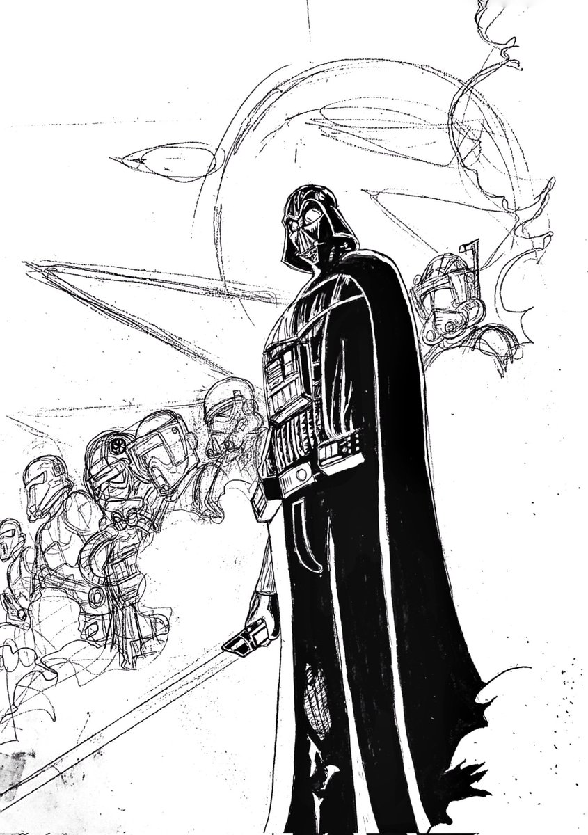 aymengo_2022's tweet photo. Hola gente. Cómo están? Después de unos días de descanso, y de pausas, finalmente el dibujo de Darth Vader! Espero que les guste. 

 #drawing #marvel #starwars #darthvader #lordsith #sith #fanart #color #traditionalart #illustration #stormtrooper #deathtrooper #explosion #color https://t.co/MkmMiwdbGc