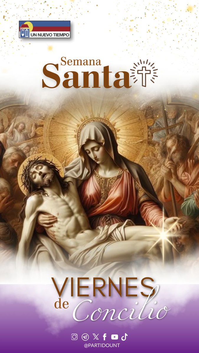 Hoy #11Abr celebramos el Viernes de Concilio, un día que simboliza la unidad y la reconciliación. Esta fecha nos invita a reflexionar sobre el sacrificio y el perdón, recordando que, a través del diálogo y el respeto, podemos construir un futuro en paz 🙏🏻✨
