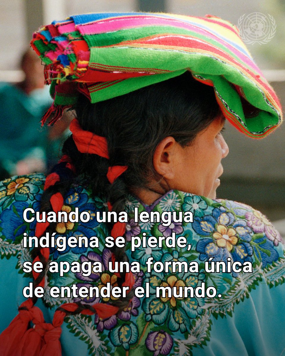 🔉 Cada vez que una lengua indígena se pierde, el mundo pierde una visión única de la humanidad.

Protegerlas es preservar saberes, culturas y memorias.

💬 Súmate: aprende y usa palabras o frases indígenas en tu día a día.

🌍 Descubre cómo el Decenio de las Lenguas Indígenas