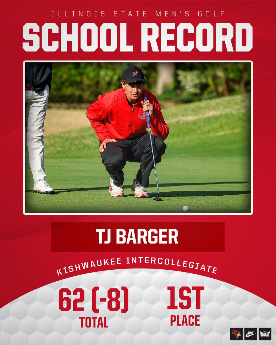 At the Kishwaukee Intercollegiate, junior TJ Barger became the first golfer in program history to card a single-round score under 63!