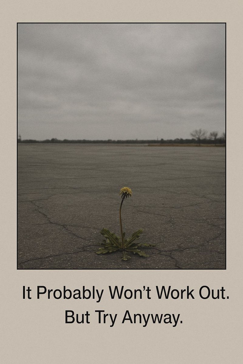 I asked the AI for the least inspiring inspirational poster and I weirdly like it
