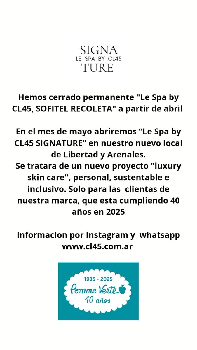 Le Spa by CL45 Sofitel Recoleta (@lespabycl45) on Twitter photo 