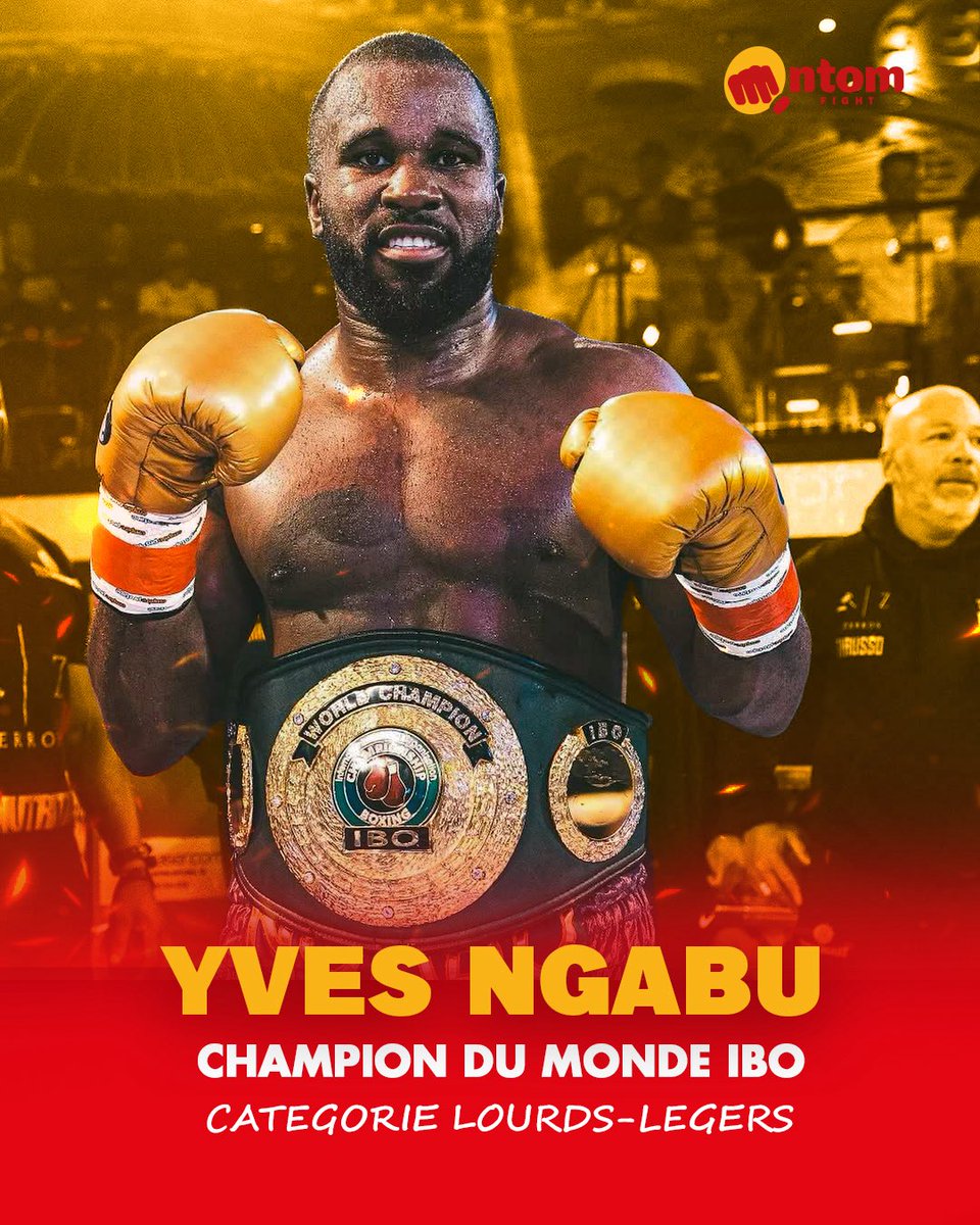 QntomFight's tweet photo. Champion du monde IBO poids lourds-légers Yves Ngabu🇨🇩
#yvesngabu #boxe #ibo https://t.co/FuTiASguB1