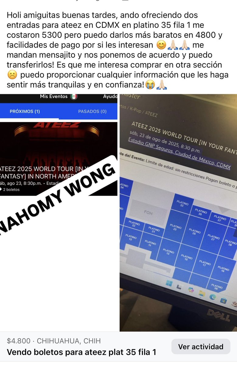 Hoonmy89's tweet photo. VENDOOO!!!!
#ateez #ateezmexico #venta #boletos #ateezfantasytour #mexico https://t.co/9n1fgjOlBS