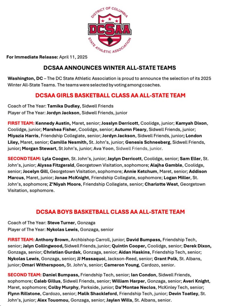 thrilled to be on second team all-state!! <a href="/DCSAASports/">DC State Athletics</a>