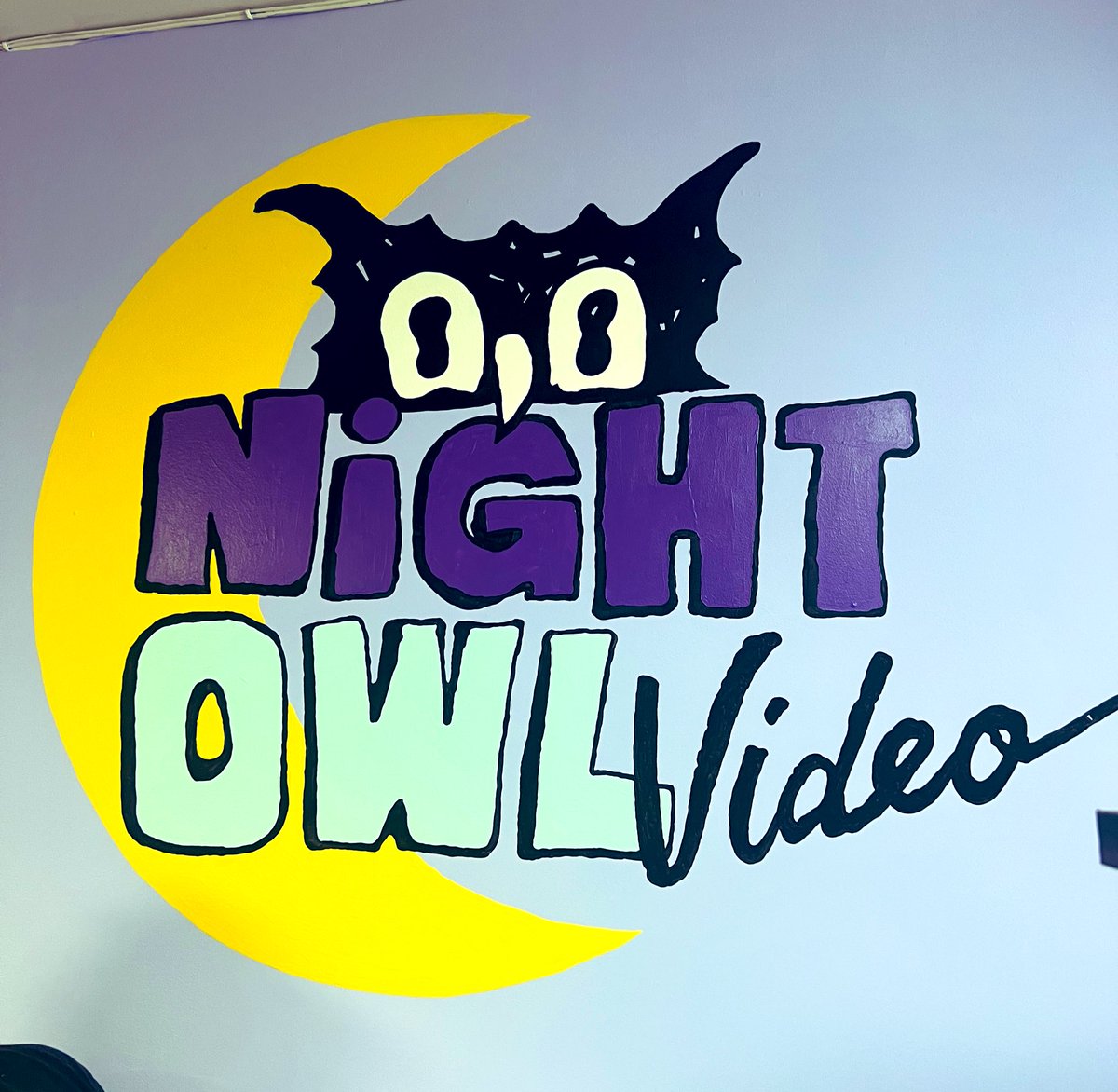 Carlos_Film's tweet photo. A new video store opened in Williamsburg today: Night Owl Video. They don’t rent but they sell VHS, DVDs, Blu-Rays, laserdiscs, and film related books. Super cool store! https://t.co/EaNKQt4FKs