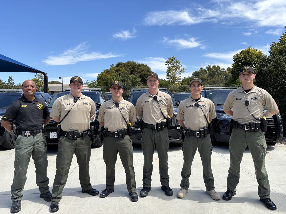 SLOSheriff's tweet image. Four months in and making solid progress.
Our five Cadets at AHC’s Law Enforcement Academy are putting in the work and learning every day. We’re proud of how far they’ve come—and we’re looking forward to seeing what’s next.

#SLOSheriff #FutureDeputies #AcademyLife