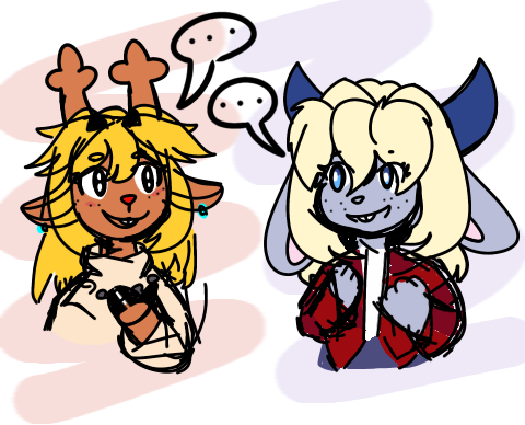 SoulSyvi's tweet photo. I liked the way they drew Noelle, it reminded me of my own Deltarune OC, Harlow. #noelle #DELTARUNE https://t.co/nh2ngsidwr