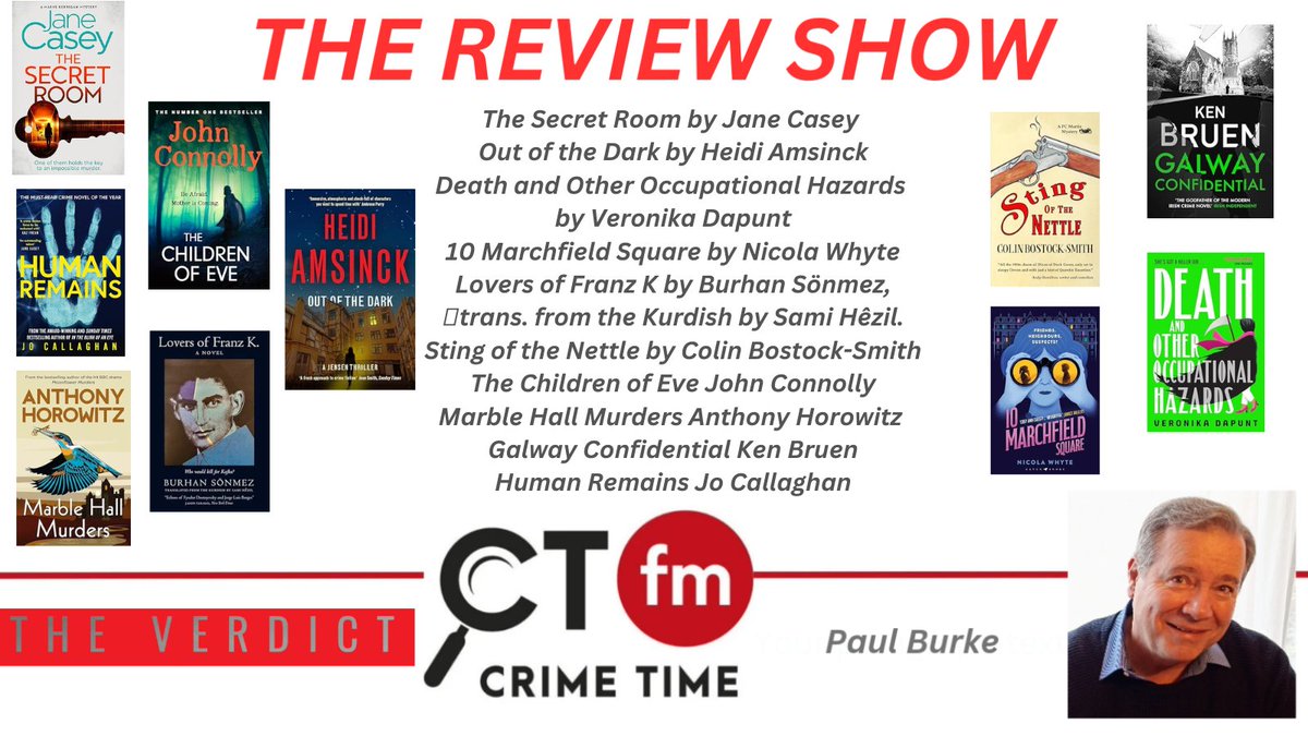 Paulodaburka's tweet photo. [Crime Time FM] REVIEW SHOW APRIL 25 #crimeTimeFm 
https://t.co/7tOrQfaUpg via @PodcastAddict 
@HarperCollinsUK @fictionpubteam @MuswellPress @simonschusterUK @diamond_crime @HoZ_Books @OrendaBooks @PushkinPress @PenguinUKBooks https://t.co/ynpl8lmoml