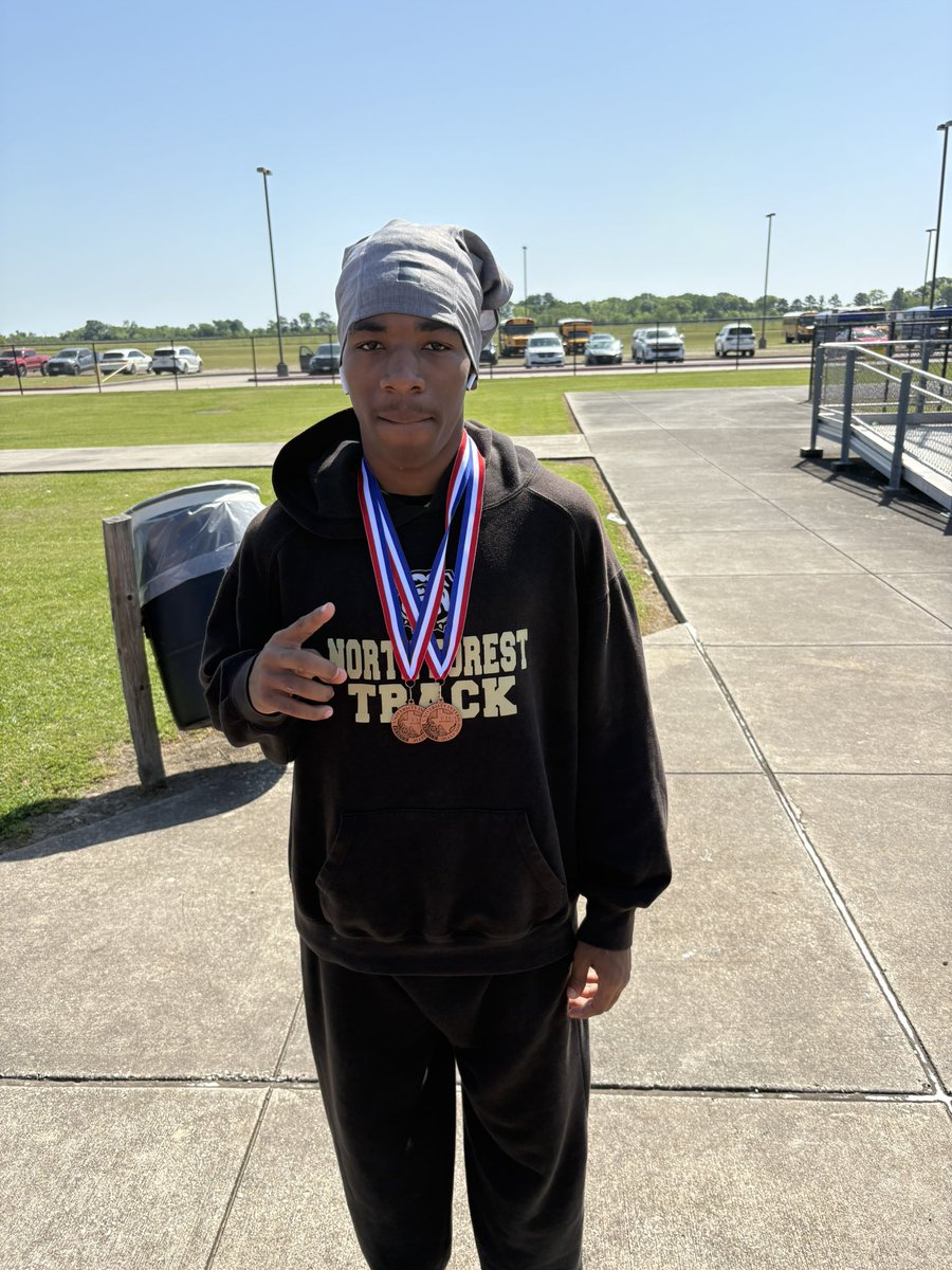 Congratulations to North Forest Lashun Gray-Regional Qualifier in Triple Jump , Long Jump and 300m Hurdles