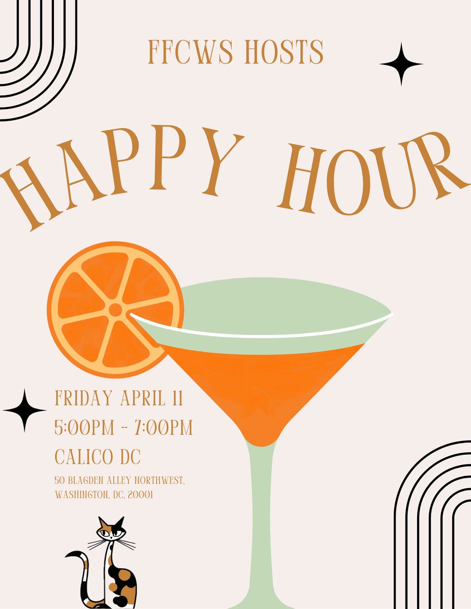 Join us for happy hour at Calico DC from 5-7pm!
📍50 Blagden Alley Northwest