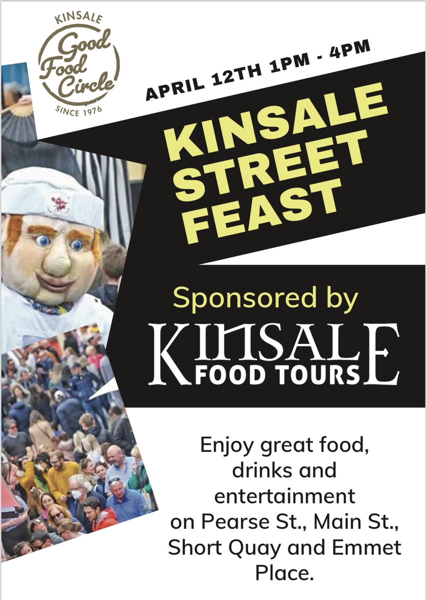 See you TOMORROW AT 1 for an amazing day! 🥳⭐️

Sponsored by <a href="/KinsaleFoodTour/">Kinsale Food Tours</a> 🫶

<a href="/Goodfoodcircle/">Kinsale Food Circle</a>
