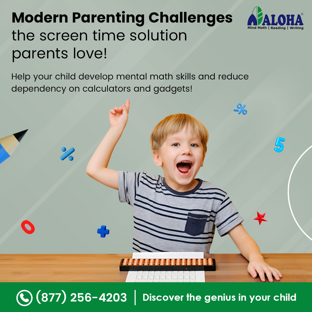 AlohaKidsMath's tweet image. Boost your child's mental math skills and reduce screen time dependency with ALOHA Mind Math. Our program fosters cognitive development and confidence. 
For more information,
👉👉alohamindmath.com
📞📞(877) 256-4203
#mathprogram #writingprogram #mentalmath #coremath #ALOHA