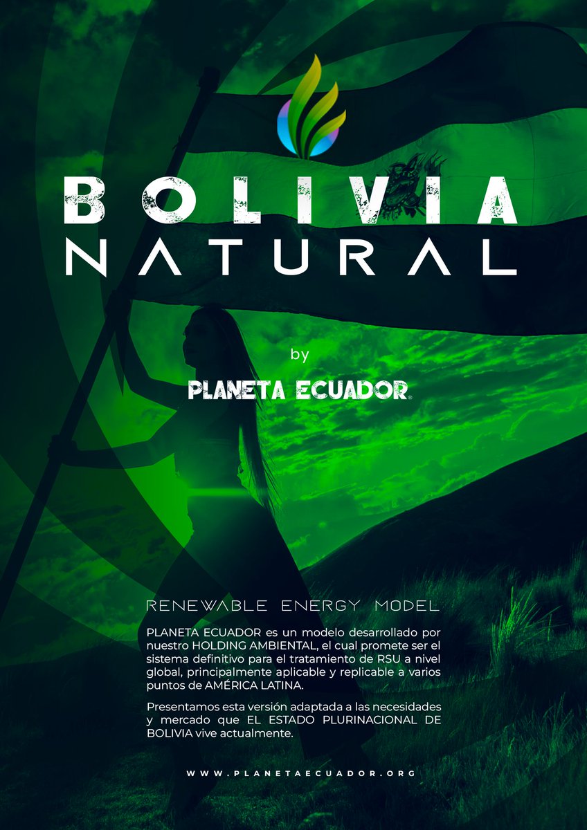 planetaecuador_'s tweet photo. Presentamos: 𝗕𝗢𝗟𝗜𝗩𝗜𝗔 𝗡𝗔𝗧𝗨𝗥𝗔𝗟 🇧🇴
by PLANETA ECUADOR 🌿

Un proyecto a medida qué apunta a ser la solución definitiva a la crisis ambiental qué es tan común encontrarla en varias ciudades de América Latina.

#PlanetaEcuador #2030Agenda
#Bolivia https://t.co/44gdwMtwCl