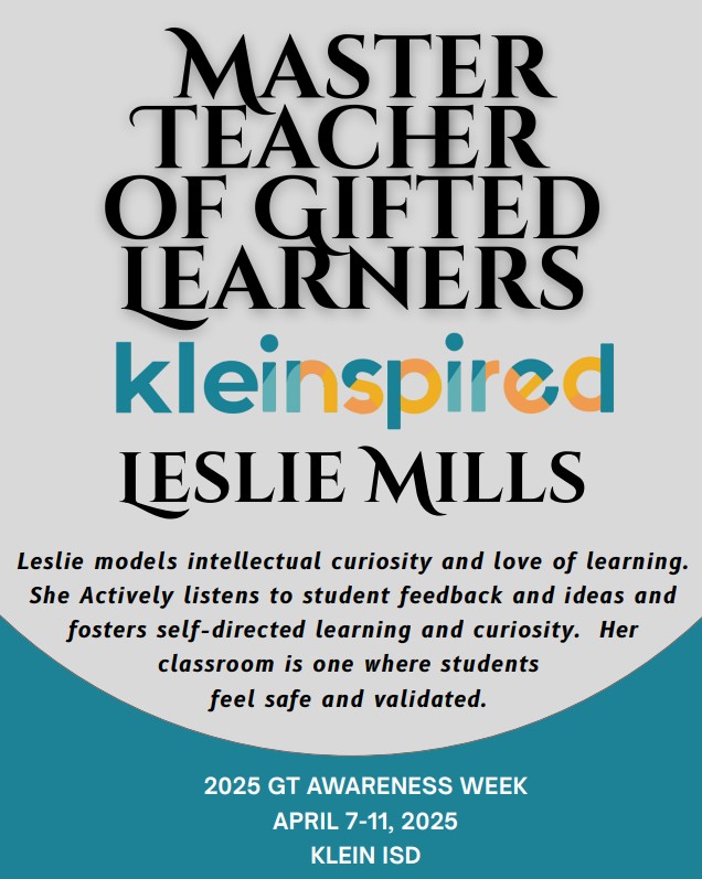 Kathleen Plott (@plottkplott) on Twitter photo #whyGT Celebrating our #KleinGT Ts!
<a href="/HasslerKISD/">Hassler Elementary</a>
#peer_nominated #TAGT #GTWEEK
<a href="/KleinISD/">Klein ISD</a>
<a href="/CottonSala27481/">Chelle Cotton Salazar</a>
<a href="/gksee/">Gordon See</a>
bit.ly/MTKLEINGT25 #whyGT Celebrating our #KleinGT Ts!
<a href="/HasslerKISD/">Hassler Elementary</a>
#peer_nominated #TAGT #GTWEEK
<a href="/KleinISD/">Klein ISD</a>
<a href="/CottonSala27481/">Chelle Cotton Salazar</a>
<a href="/gksee/">Gordon See</a>
bit.ly/MTKLEINGT25