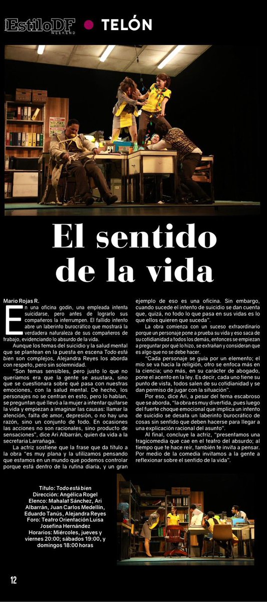 25produccion's tweet photo. ¡Este fin de semana te esperamos en #TodoEstáBien!

Si buscan un plan de risas, teatro y un poco de caos godin, este es el plan perfecto para ti.

Checa la entrevista de @arialbarranl para @EstiloDF.

Prensa: @PinPoint_Com https://t.co/se1Y5HDEPd